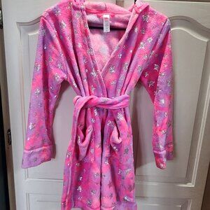 Girl's unicorn bathrobe